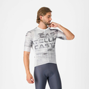 CASTELLI (カステリ) 4526018 STRATUS LOGO JERSEY ストラトスロゴジャージ 001 WHITE/SMOKY GRAY 2026年春夏モデル